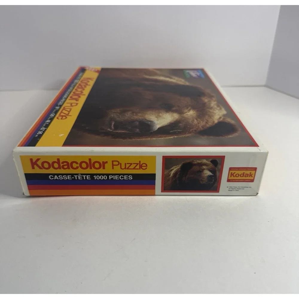 VTG 1994 Kodacolor Puzzle Grizzly Bear 1000 pc Nature Series RoseArt NEW SEALED